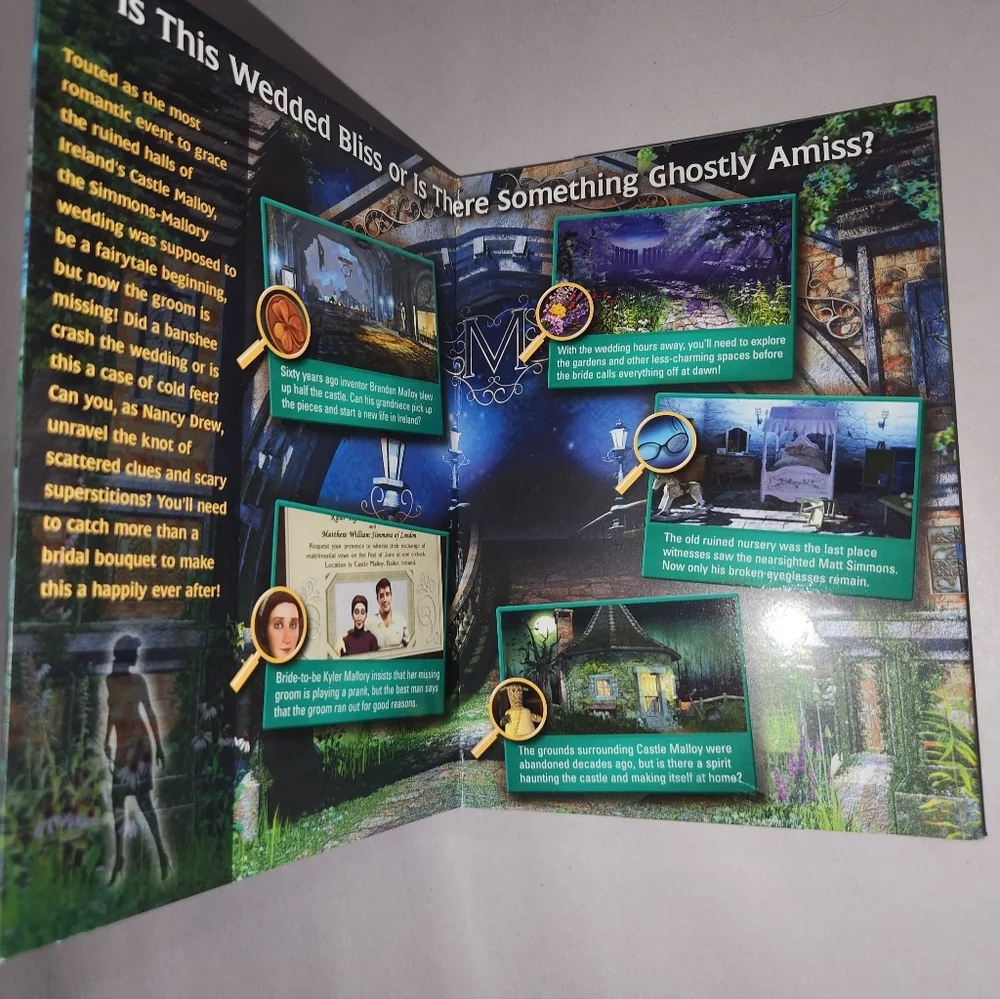2008 Nancy Drew The Haunting Of Castle Malloy #19 PC Game CD ROM New Sealed Her